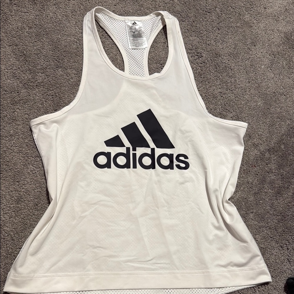 Adidas Women's White Tank Top